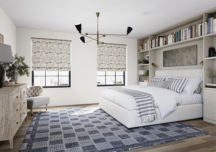 Baa Baa, Charcoal - Roman Blind - Image 7